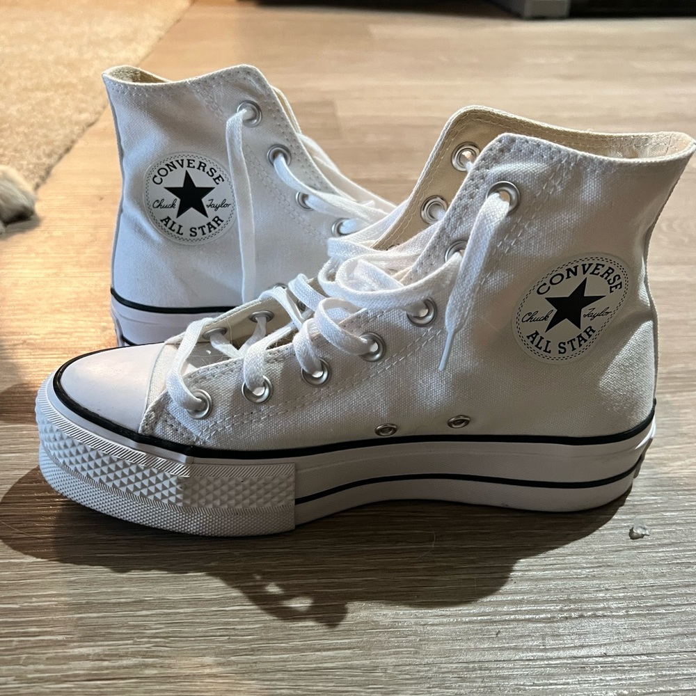 womens platform high top converse 6.5
